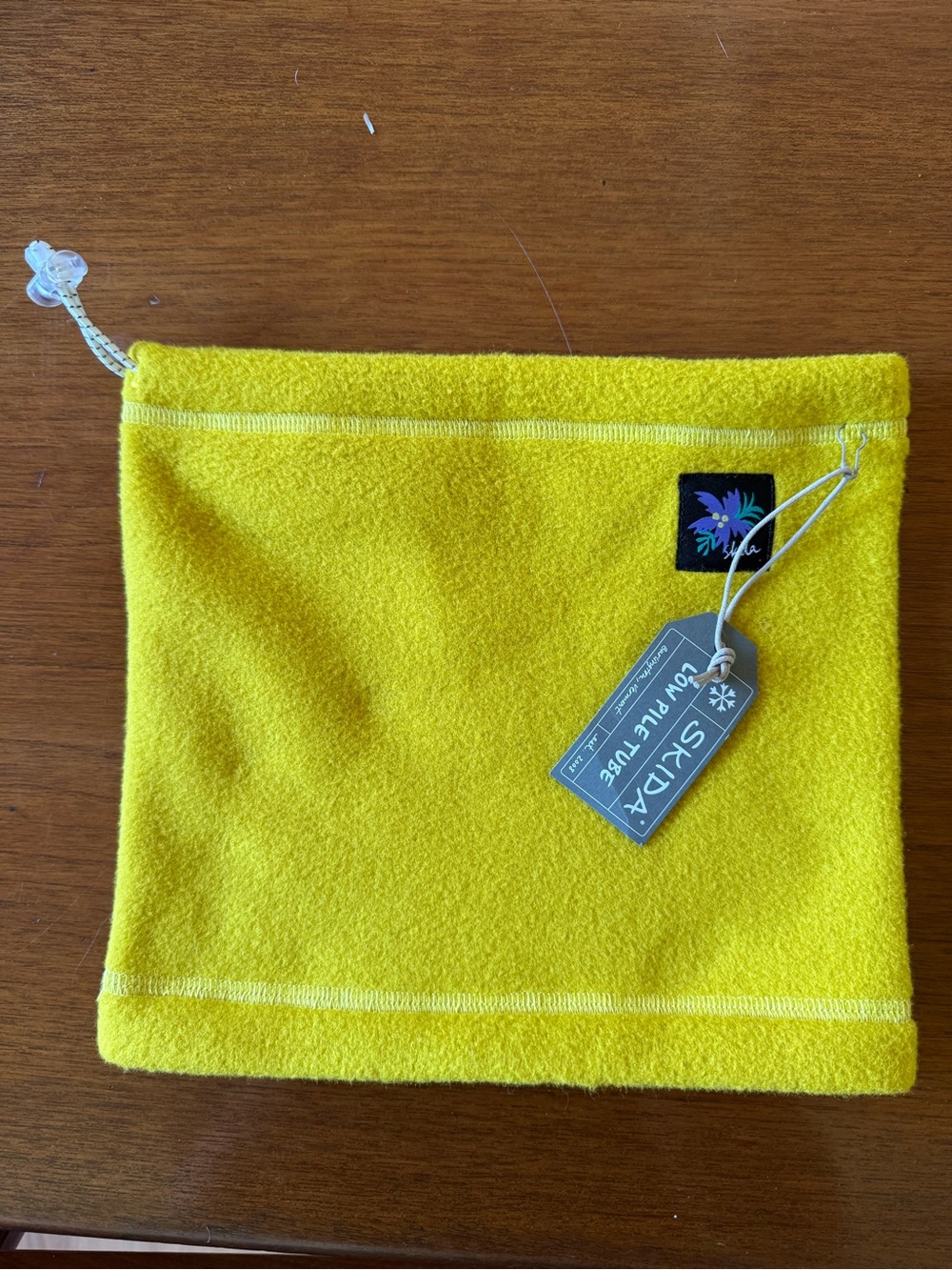 SKIDA Yellow Low Pile Fleece Neck Warmer